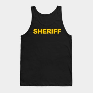 Sheriff Police Front Back Law Enforcet Tank Top